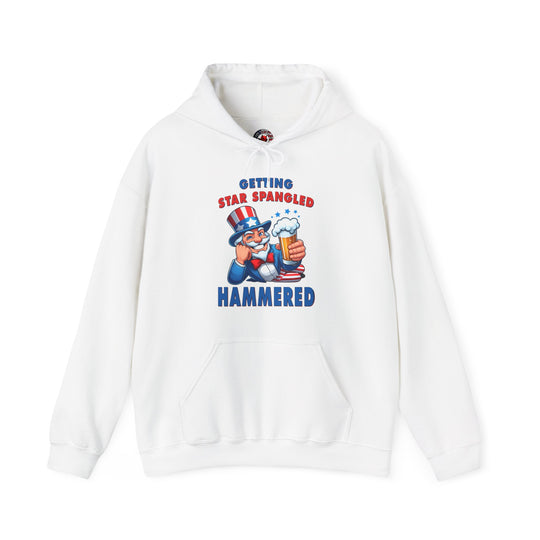 Star Spangled Hammered Hooded Sweatshirt