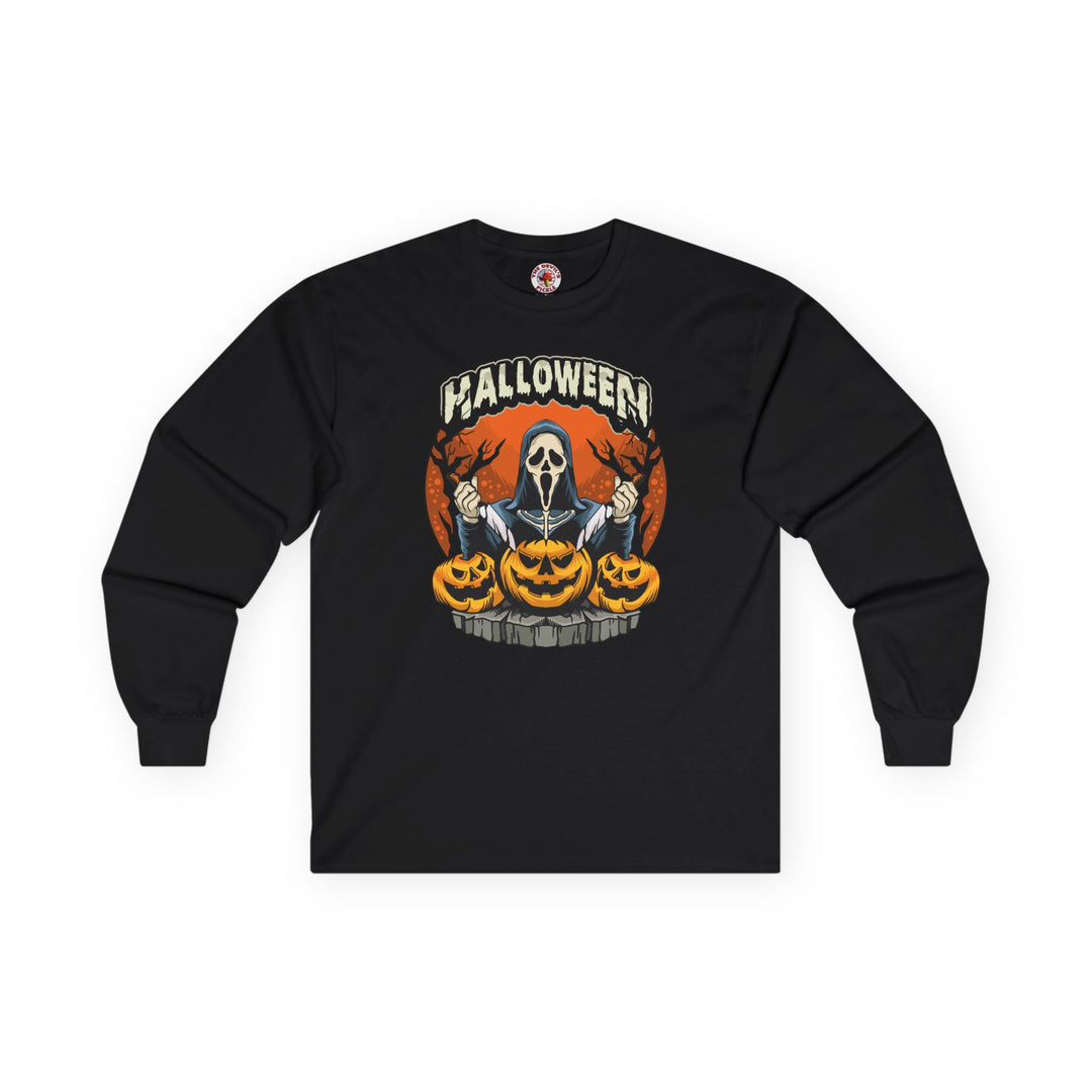 Screamer Killer Ghost Halloween Long Sleeve Tee