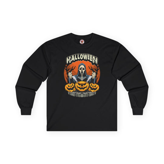 Screamer Killer Ghost Halloween Long Sleeve Tee