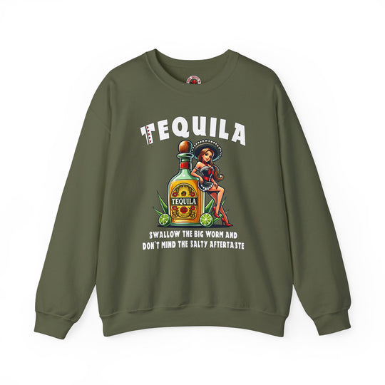 Tequila Swallow The Big Worm Crewneck Sweatshirt