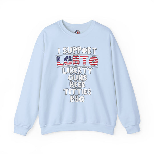 I Support LGBTQ Crewneck Sweatshirt