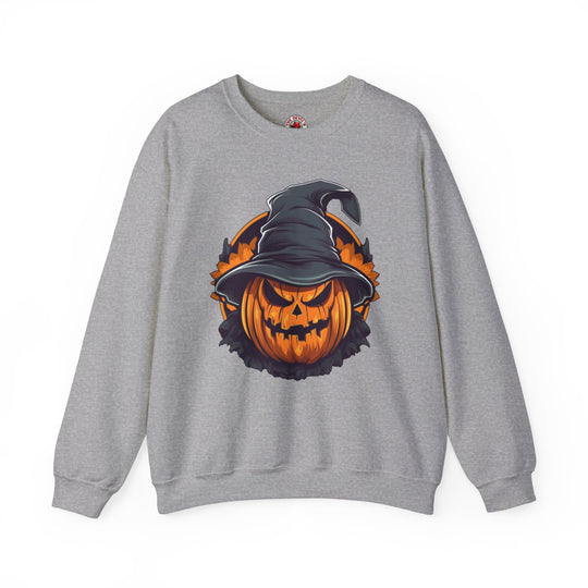 Scary Witch Pumpkin Halloween Crewneck Sweatshirt