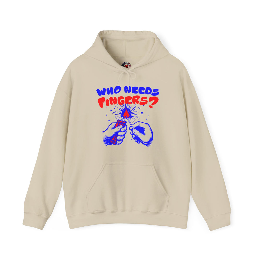 Who Needs Fingers Hooded Sweatshirt