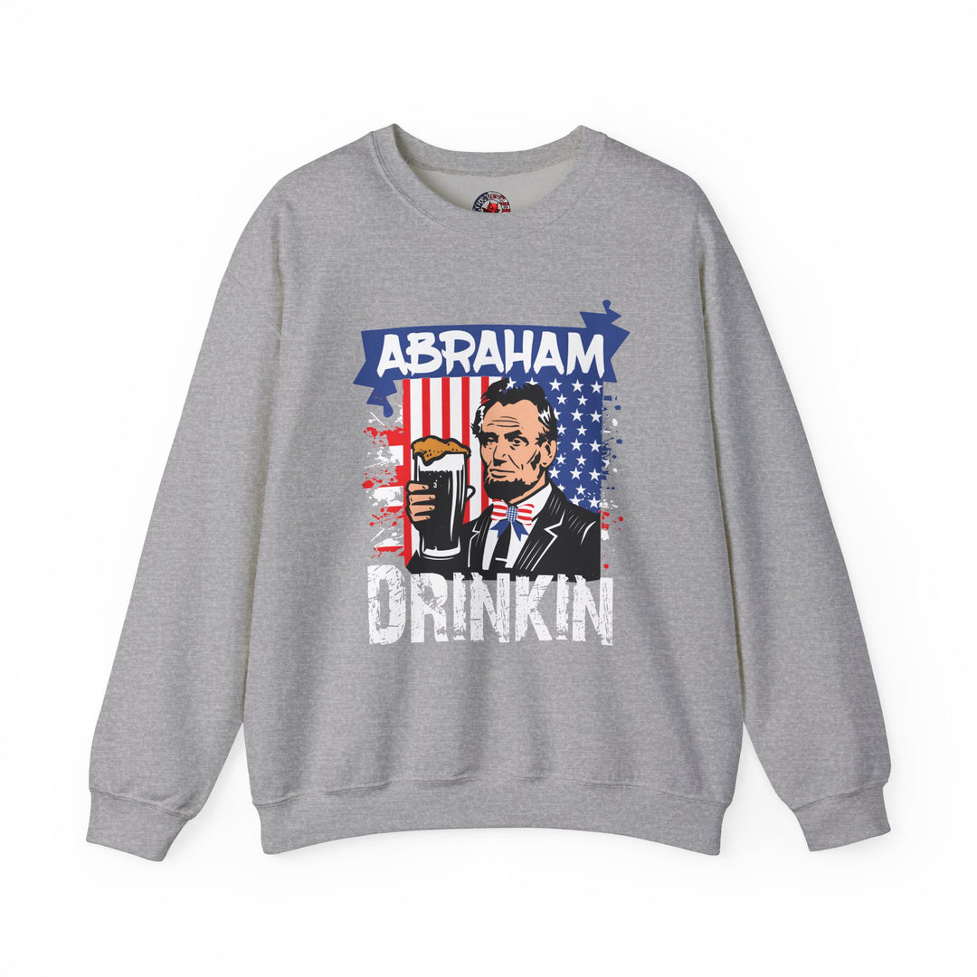 Abraham Drinking Crewneck Sweatshirt