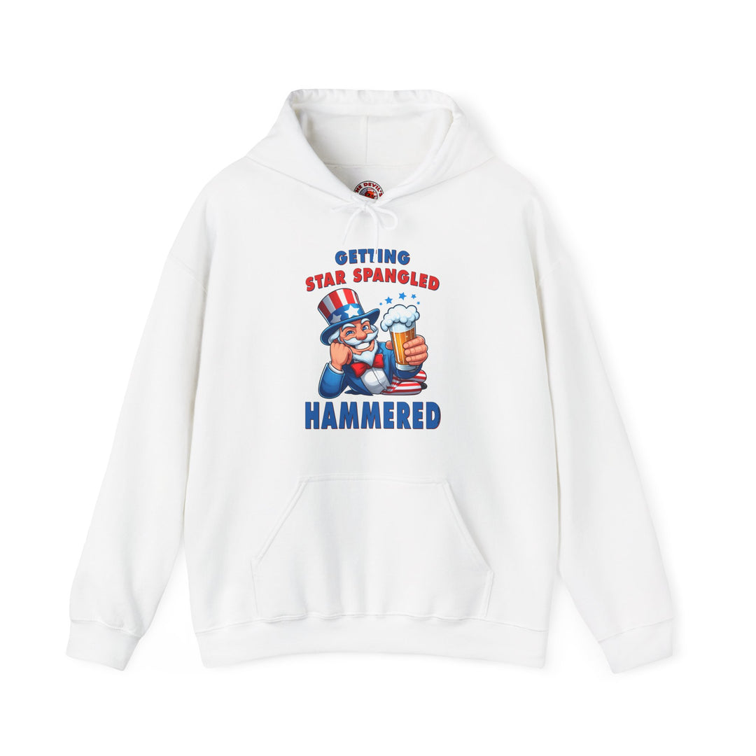 Star Spangled Hammered Hooded Sweatshirt