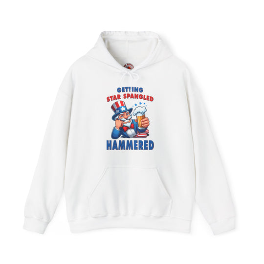 Star Spangled Hammered Hooded Sweatshirt