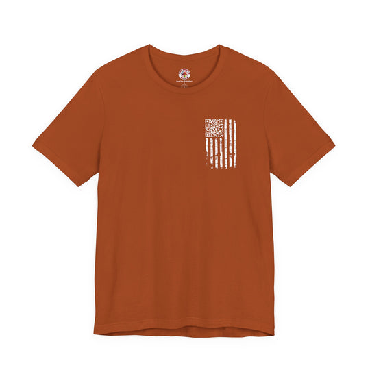 American Flag QR Code T-Shirt