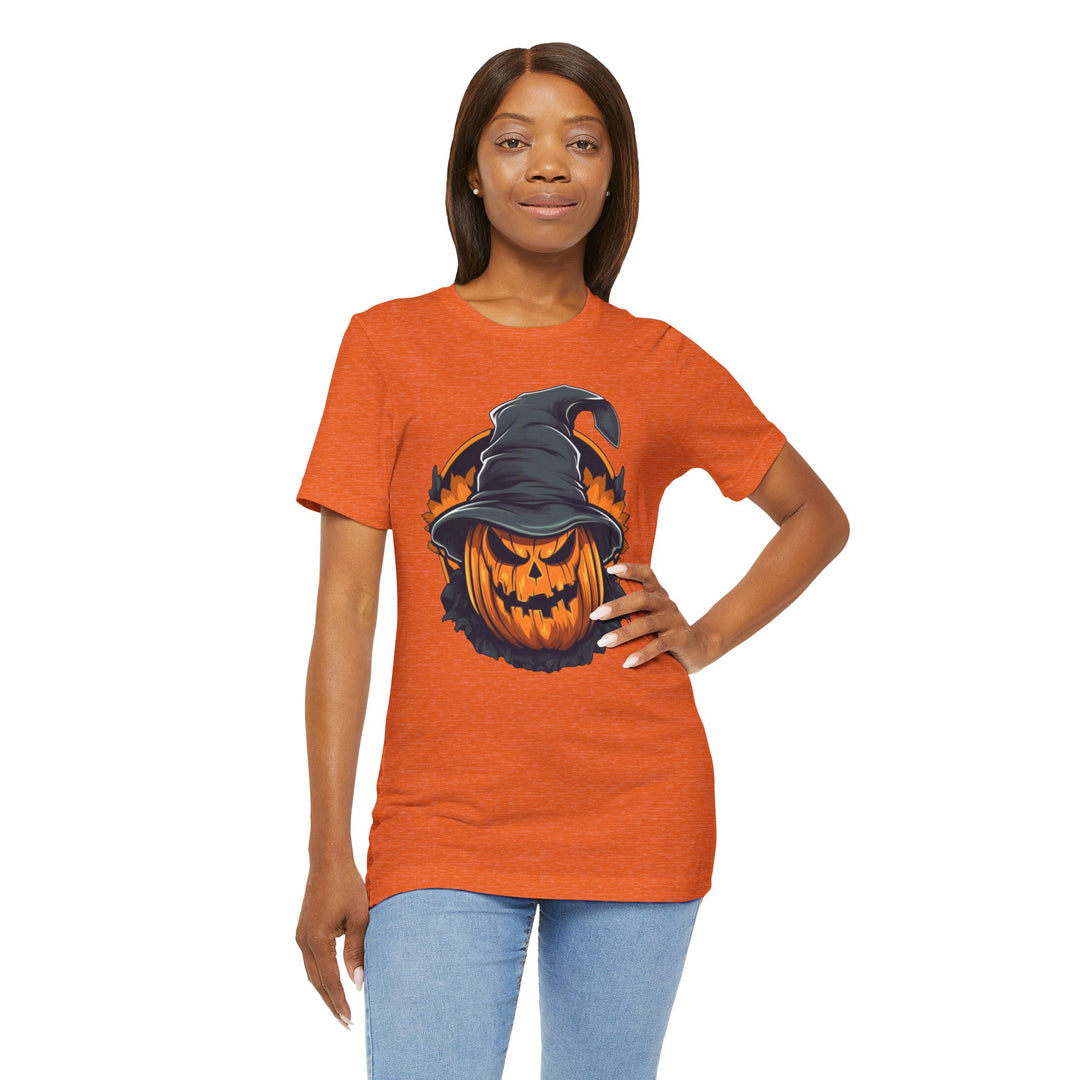 Scary Witch Pumpkin Halloween T-Shirt