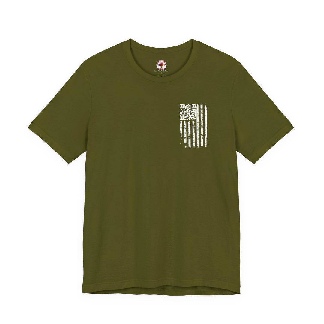 American Flag QR Code T-Shirt