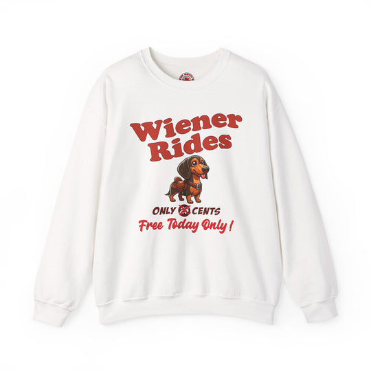 Free Wiener Rides Crewneck Sweatshirt