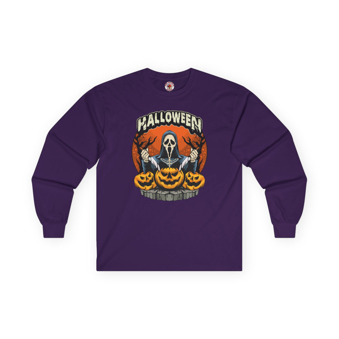 Screamer Killer Ghost Halloween Long Sleeve Tee