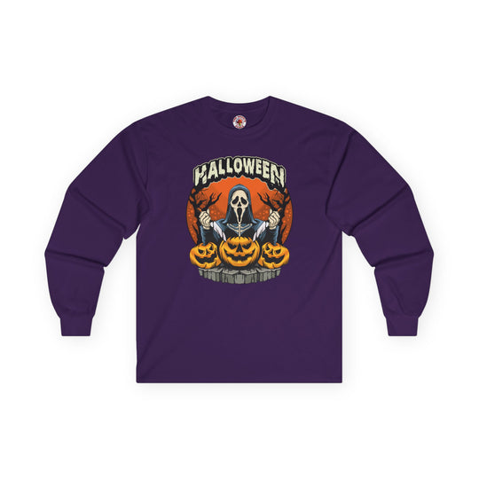 Screamer Killer Ghost Halloween Long Sleeve Tee