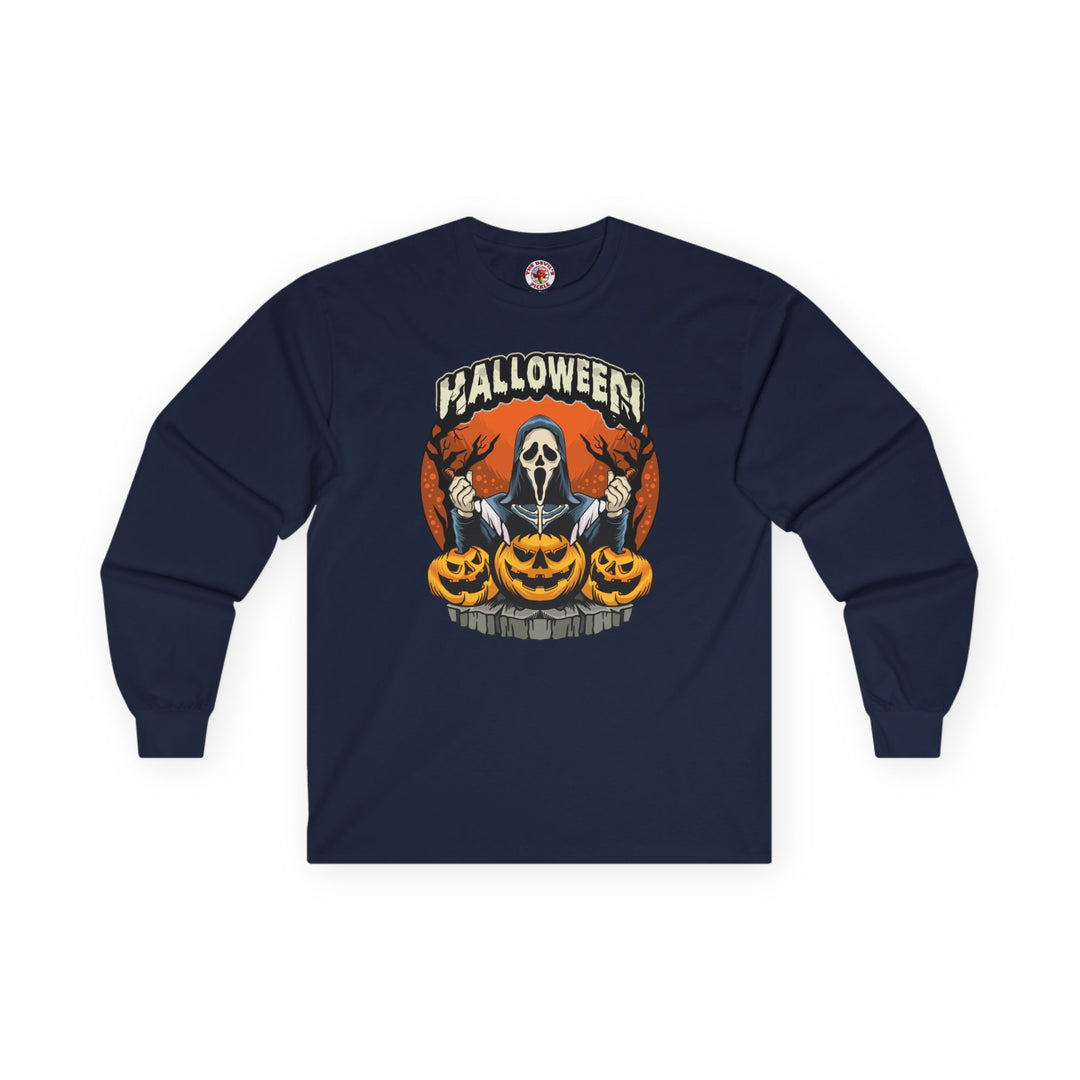 Screamer Killer Ghost Halloween Long Sleeve Tee