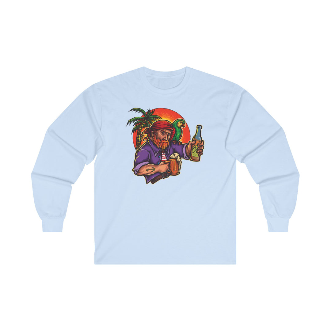 Sunset Pirate Beer Long Sleeve Tee