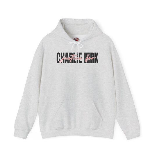 Charlie Kirk Justice Hooded Sweatshirt