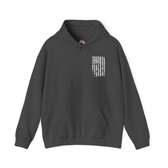 American Flag QR Code Hooded Sweatshirt