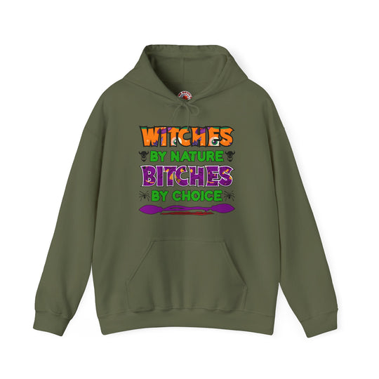 Witches By Nature Bitches By Choice Hooded Sweatshirt