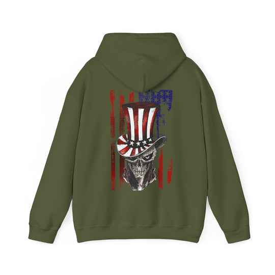 The Devil's Pickle Patriotic Skull Hooded Sweatshirt