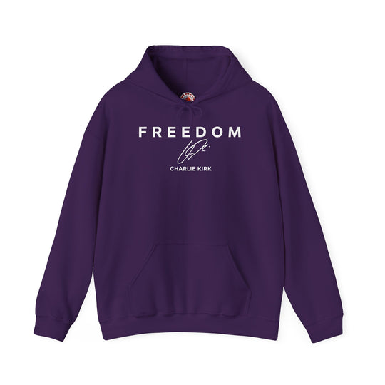 Charlie Kirk Freedom Hooded Sweatshirt