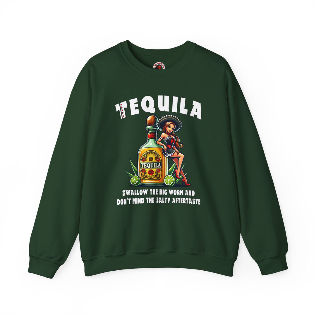 Tequila Swallow The Big Worm Crewneck Sweatshirt