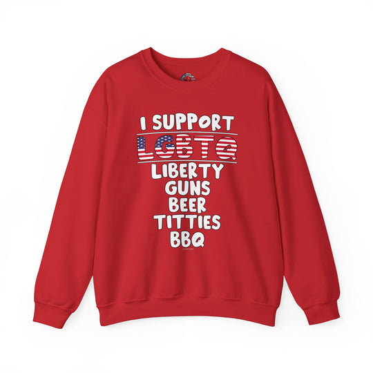 I Support LGBTQ Crewneck Sweatshirt