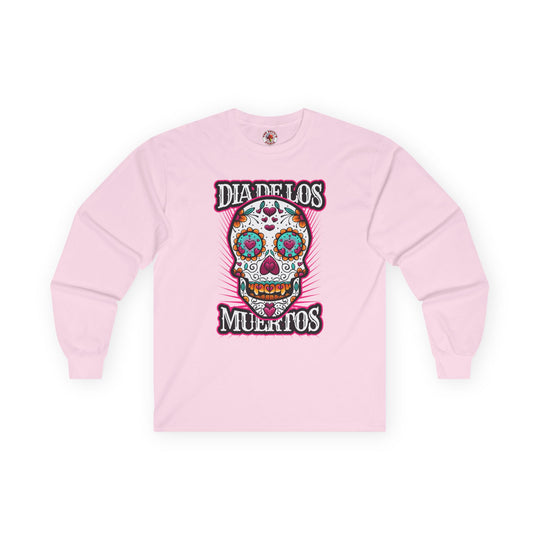 Dia De Los Muertos Skull Long Sleeve Tee