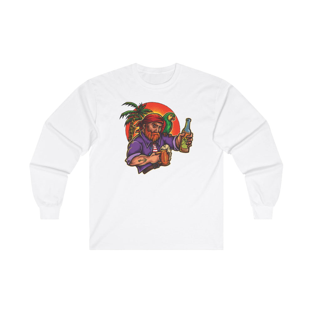 Sunset Pirate Beer Long Sleeve Tee