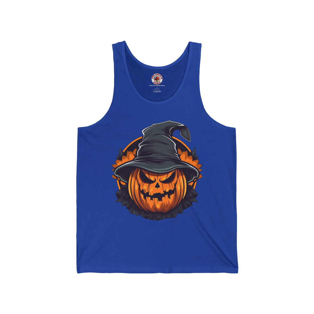 Scary Witch Pumpkin Halloween Tank Top