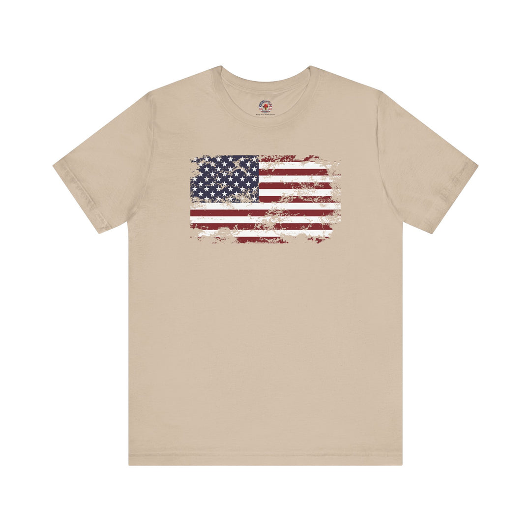 Vintage Style American Flag T-Shirt