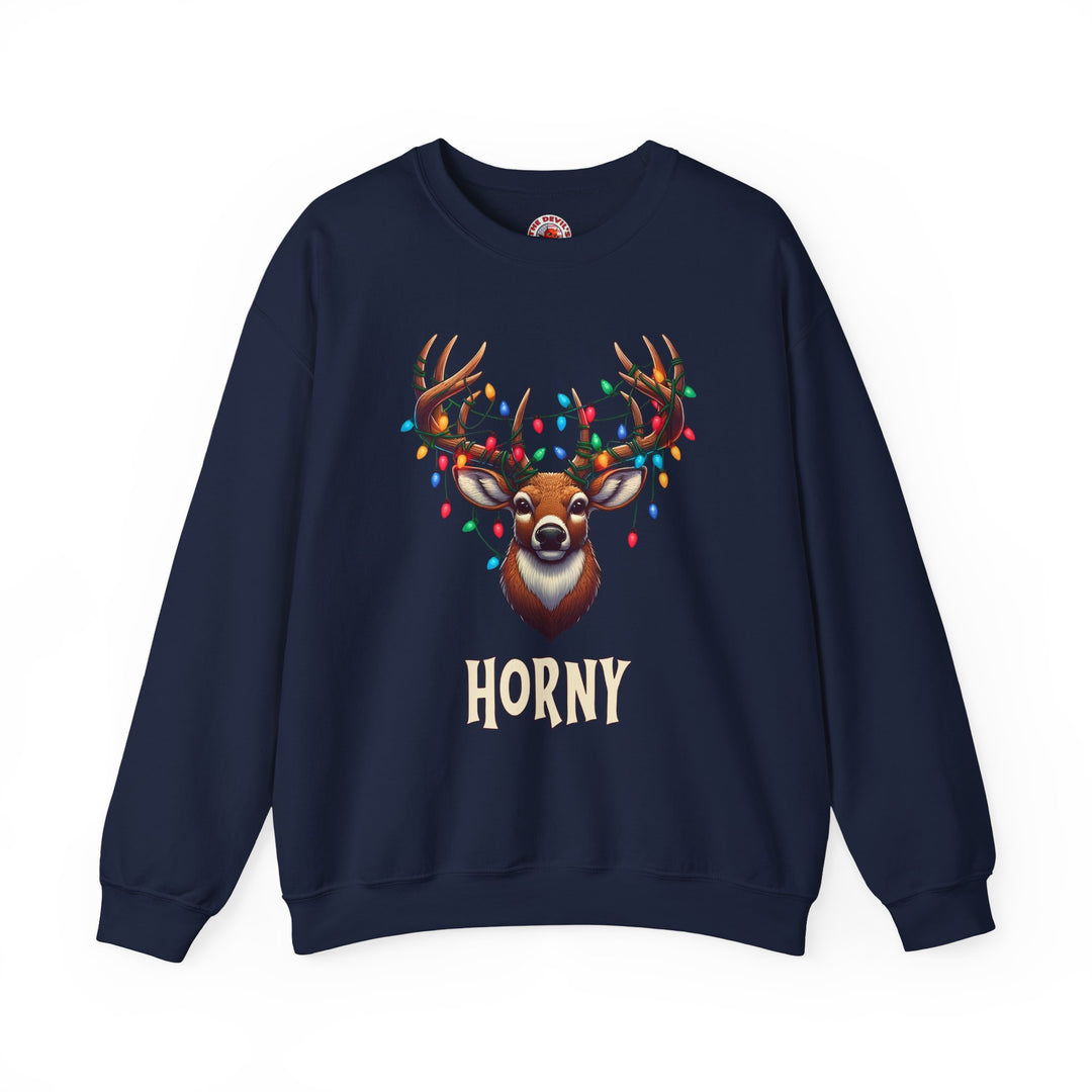 Horny Reindeer Crewneck Sweatshirt