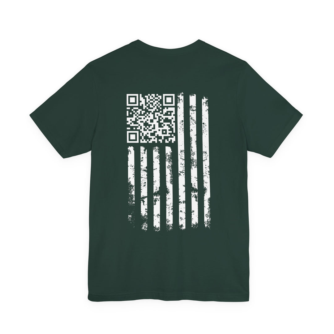American Flag QR Code T-Shirt
