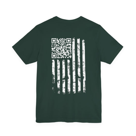 American Flag QR Code T-Shirt
