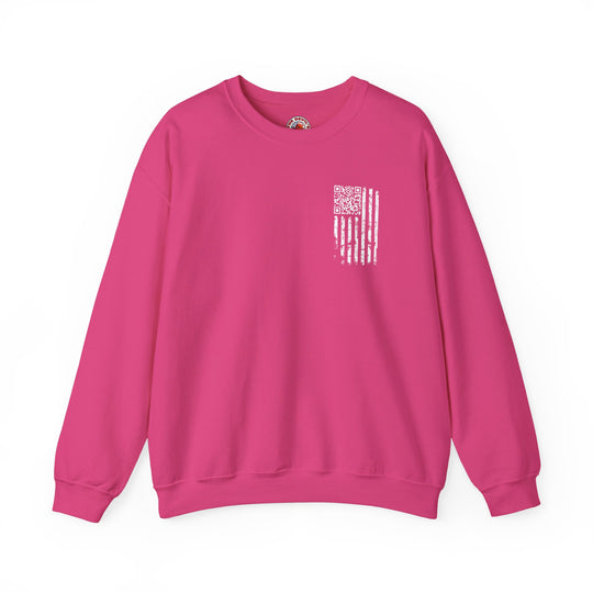 American Flag QR Code Crewneck Sweatshirt