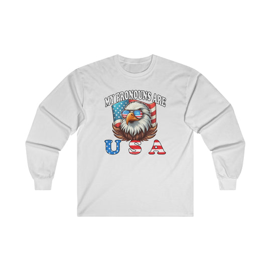 My Pronouns Are U.S.A Long Sleeve Tee