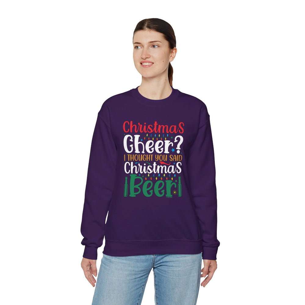 Christmas Cheer? I thought You Said Christmas Beer Crewneck Sweatshirt