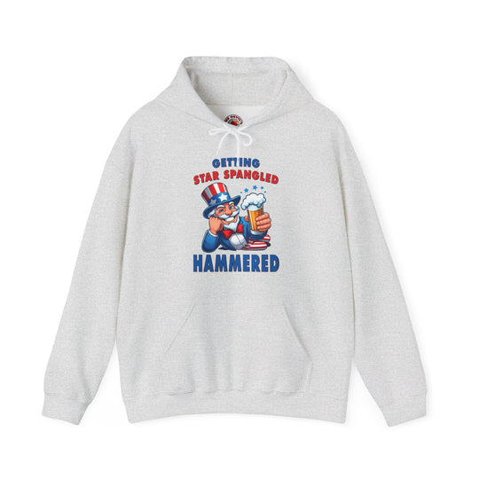 Star Spangled Hammered Hooded Sweatshirt