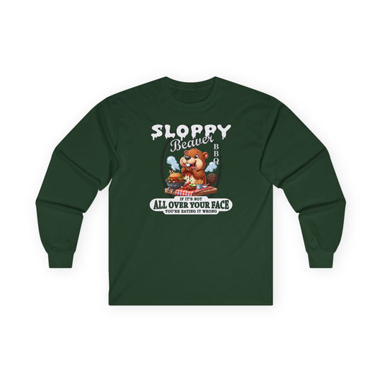 Sloppy Beaver BBQ Long Sleeve Tee
