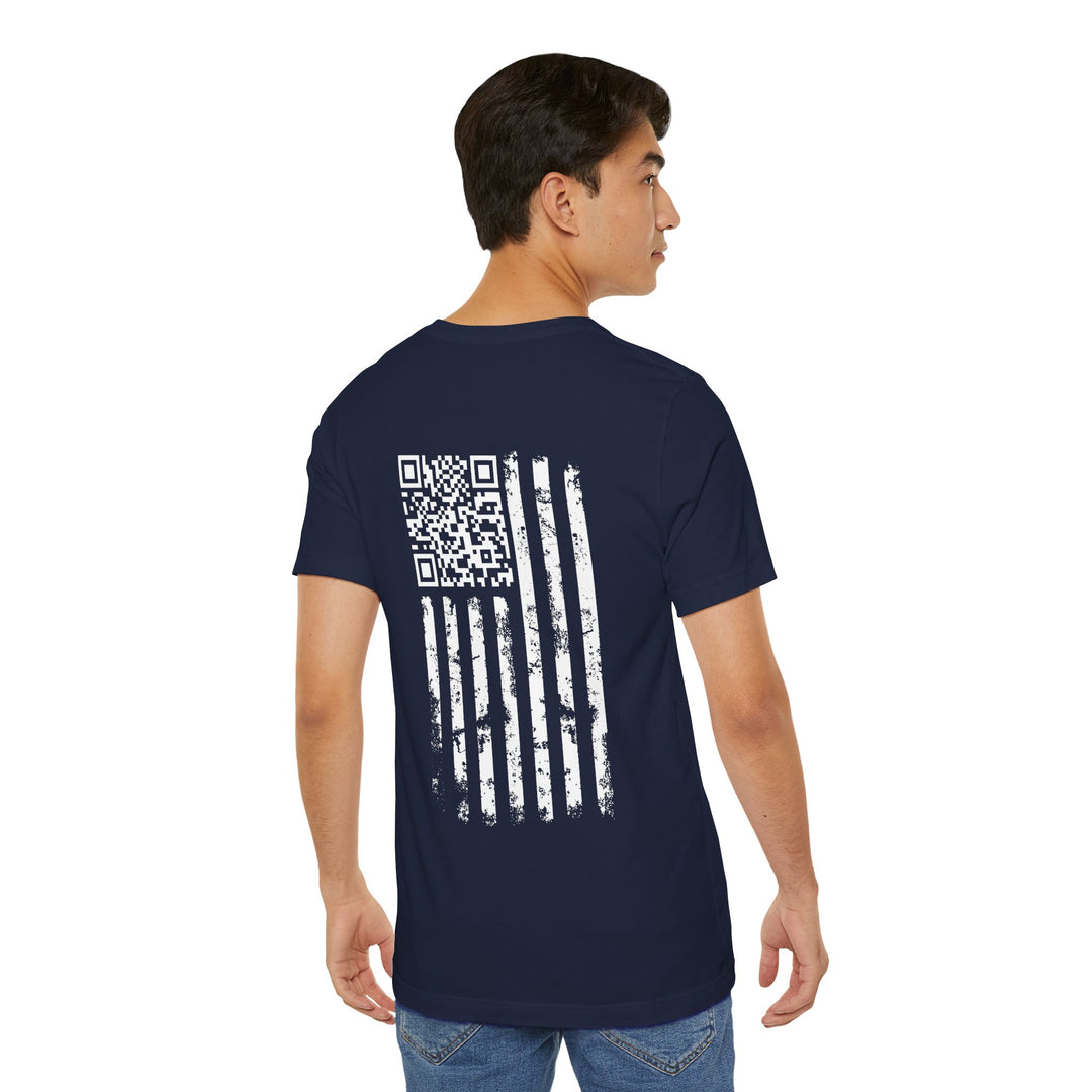 American Flag QR Code T-Shirt