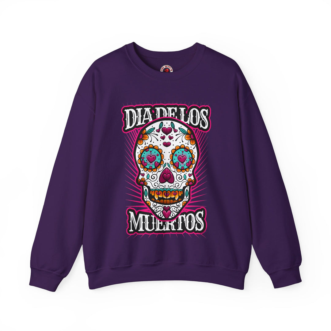 Dia De Los Muertos Skull Crewneck Sweatshirt