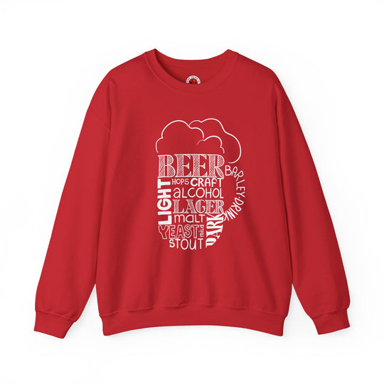 Beer Mug Of Words Crewneck Sweatshirt