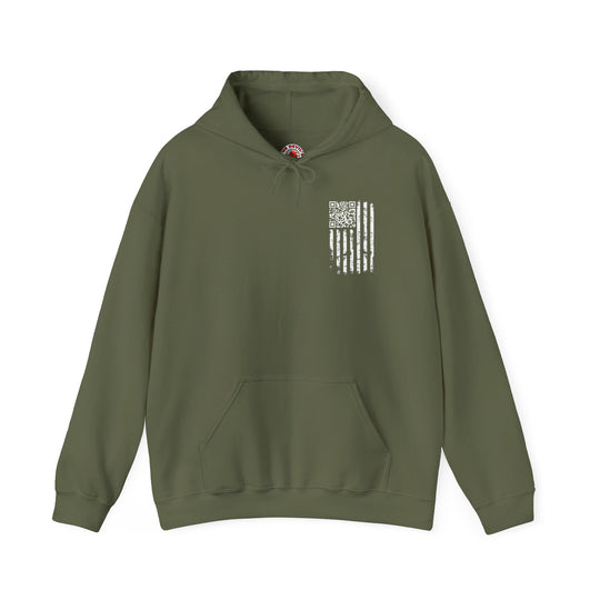 American Flag QR Code Hooded Sweatshirt