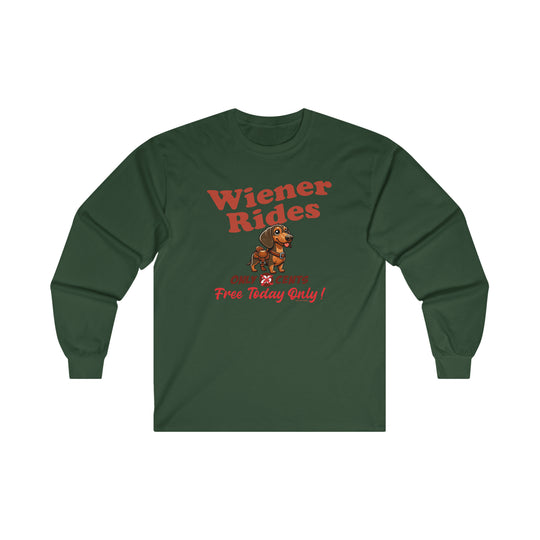 Free Wiener Rides Long Sleeve Tee