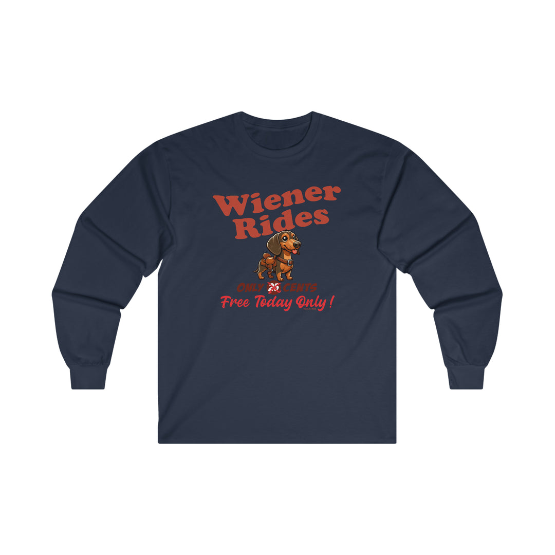 Free Wiener Rides Long Sleeve Tee