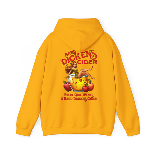 Hard Dickens Cider Front/Back Hooded Sweatshirt