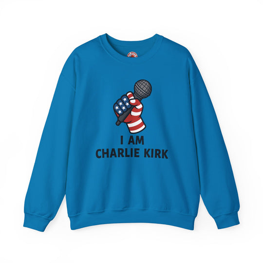 Charlie Kirk Mic Crewneck Sweatshirt