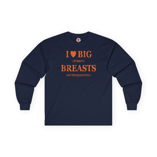 I Heart Big Breasts Long Sleeve Tee