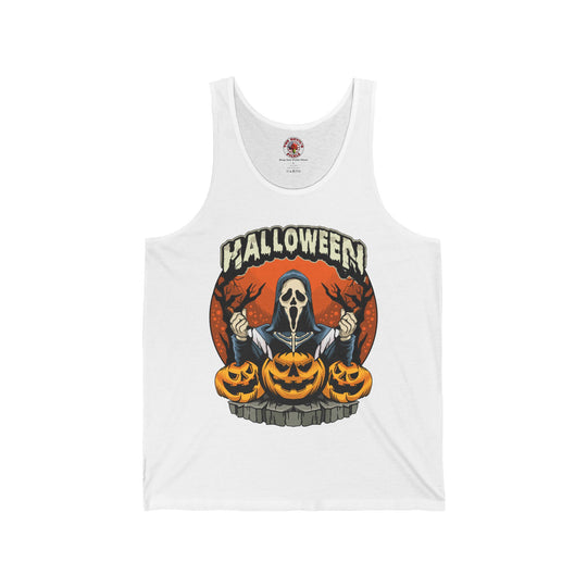 Screamer Killer Ghost Halloween Tank Top