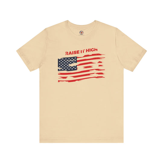 Raise It High American Flag T-Shirt