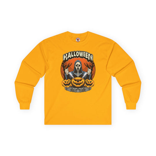 Screamer Killer Ghost Halloween Long Sleeve Tee