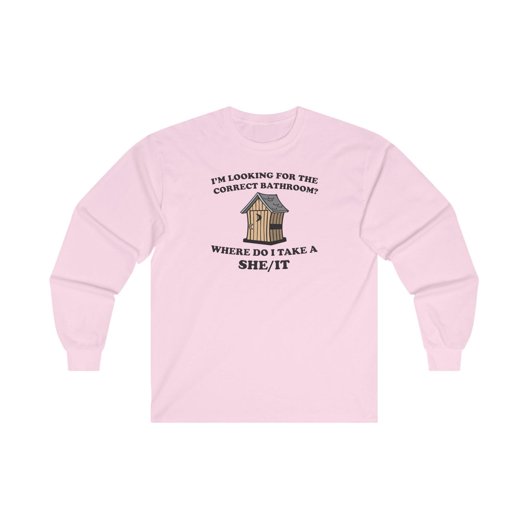 I'm Looking For The Correct Bathroom Long Sleeve Tee